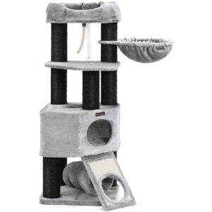 Kradsetr�et Ragdoll Luxury Cat Condo m. h�ngek�je 141 cm - Gr� & Sort