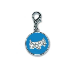 "Round Dog" Vedh�ng til hundehalsb�nd (Bl�)