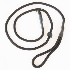 KORT - Sort hundesnor - Retrieverline 8 mm x 110 cm