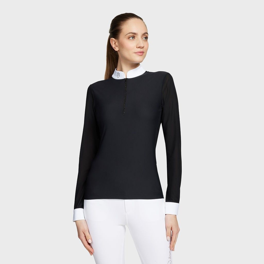 Samshield - St�vnebluse, Dame, Aloise, Lang�rmet - Black - M / Black