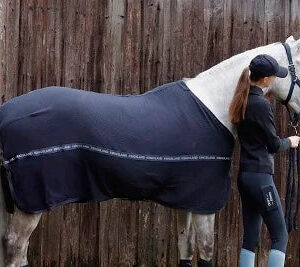 Kingsland - staldd�kken Henley Cotton Waffle Rug - Navy - 5'0/115CM / Navy
