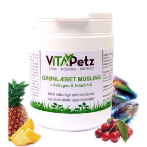VitaPetz Gr�nl�bet Musling+kolagen+Vit-C, 150g