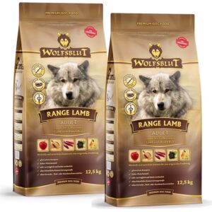 2 x 12.5 kg Wolfsblut Range Lamb Adult stork�b rabat