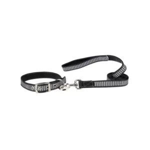 WOUAPY Hundehalsb�nd + Line med Pepitatern